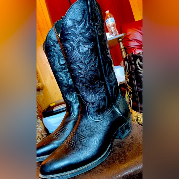 Ariat Other - Black ARIAT genuine leather boots. Never worn. MENS